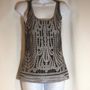 EUC Express Silver Metallic Tank Size X Small